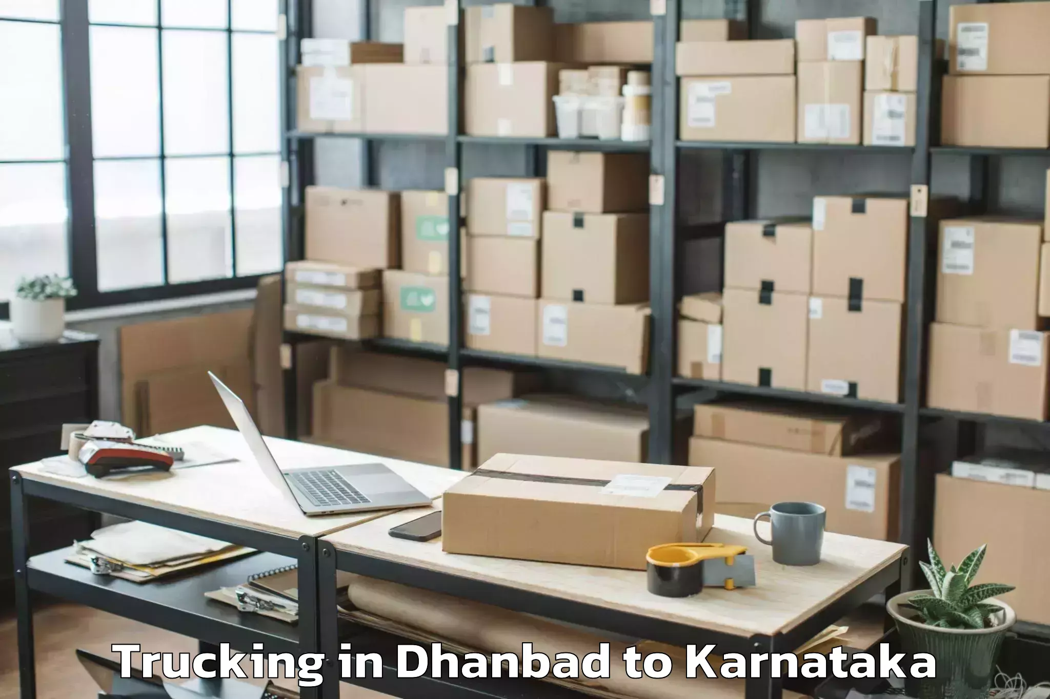 Professional Dhanbad to Karnataka Trucking